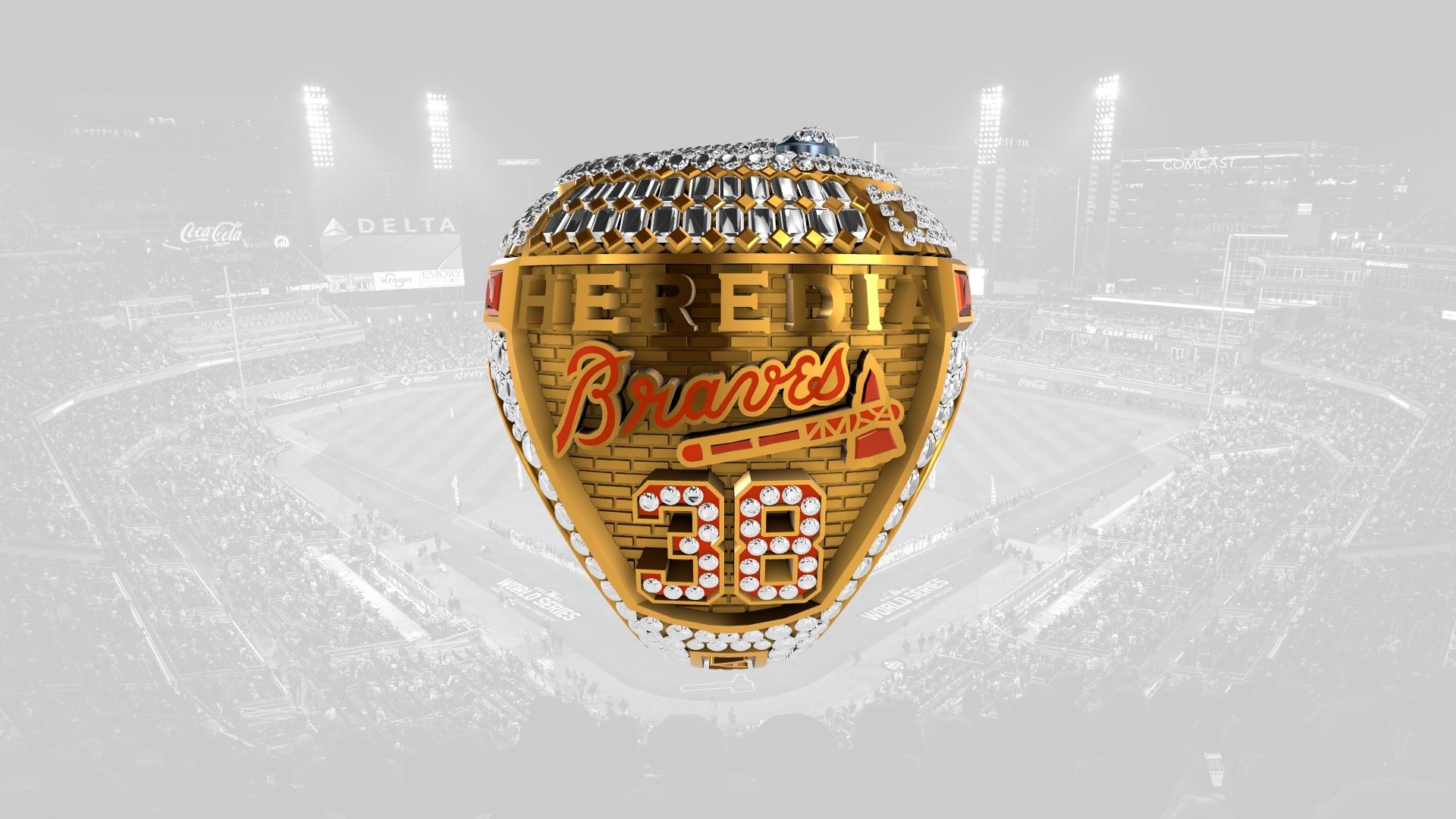 2021 Braves World Series Ring - Guillermo Heredia